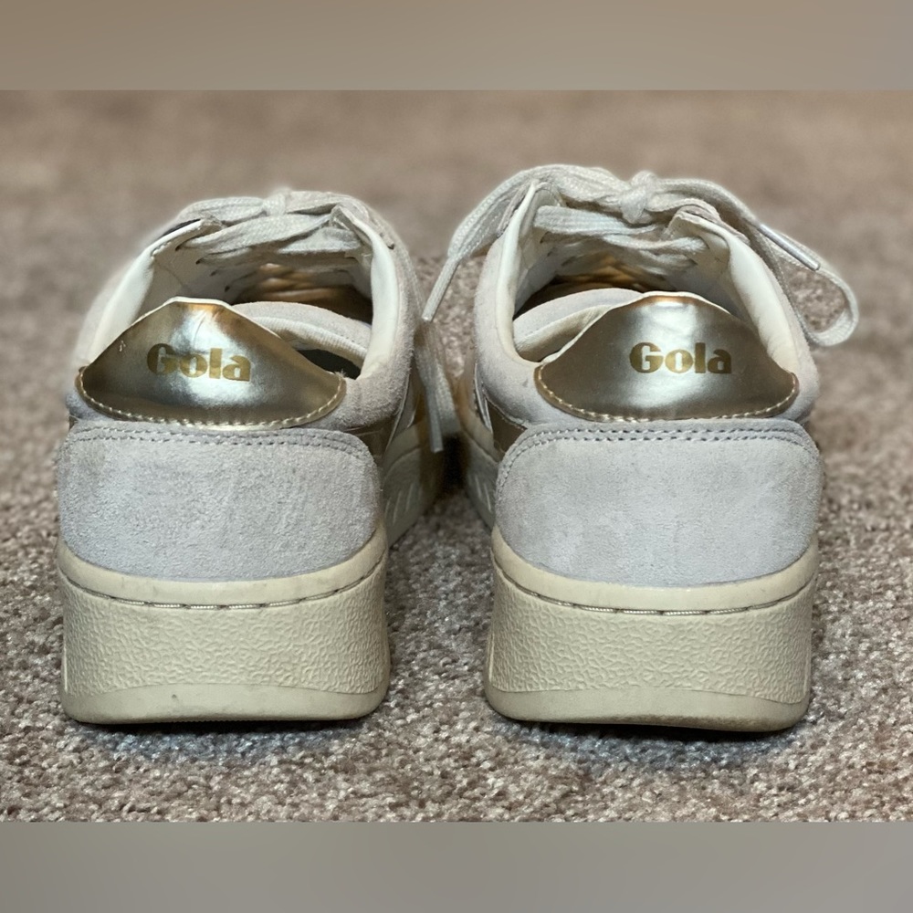 Gola Women's Sneakers in Cream and Gold - Picture 4 of 9